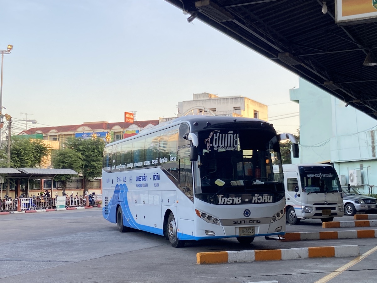 จองตั๋วรถทัวร์ชินเกียรติโคราช หัวหิน